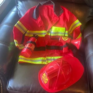 Melissa and Doug Fire chief dress up costume.